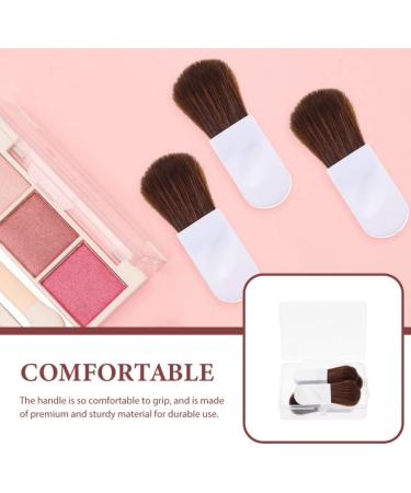 1Set blush brush mini makeup brush kabuki brush flat blusher brush makeup blusher brush foundation makeup Cosmetic concealer brush pvc soft travel white - Buy Online on GoSupps.com