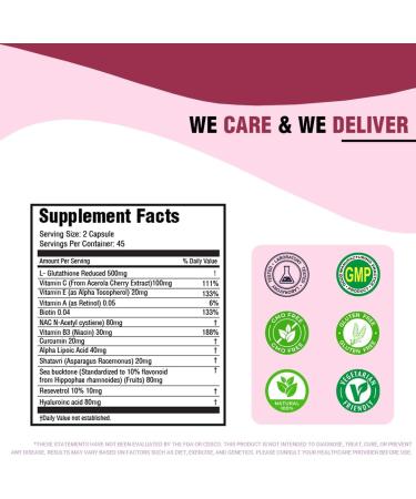 iMeMyself Clear Skin Support | 90 Capsules with Zinc Vitamin A Niacinamide Berberine Glutathione Neem Probiotics Green Tea & Herbal Extracts - Buy Online on GoSupps.com