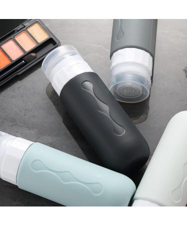 Gemice Travel Bottles - TSA Approved Leak-Proof BPA-Free Travel Container for Shampoo & Lotion - Refillable Gray Liquid Accessories - Buy Online on GoSupps.com