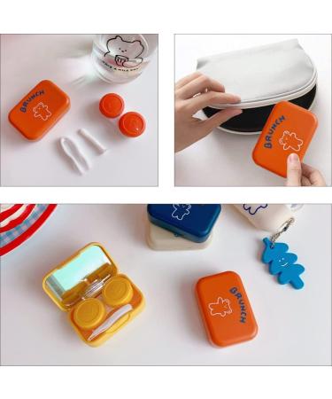 FEISIDUNWSF Portable 2-Piece Contact Lens Case with Mirror - Travel-Friendly Contact Lens Holder & Container - Buy Online on GoSupps.com
