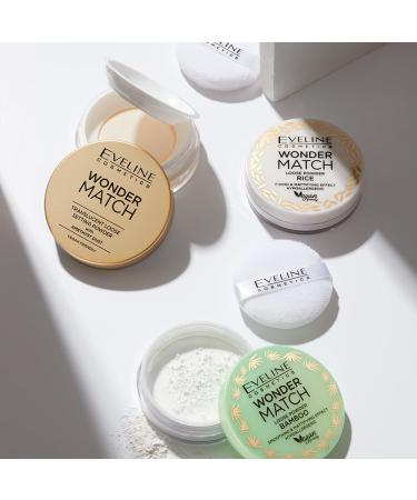 Eveline Cosmetics Wonder Match Fixing Powder with Amethyst Dust - Long-lasting Lightweight Setting Powder for Flawless Makeup Finish | International Shipping Available - Buy Online on GoSupps.com