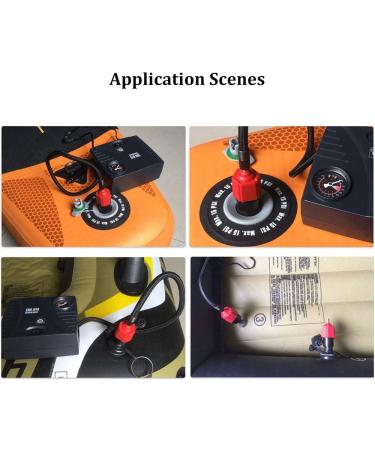 BUENNUS Car Compressor Inflatable Valve Adapter with 4 Nozzles for Air Mattress, Pool, Boat, Kayak and More - Buy Online on GoSupps.com