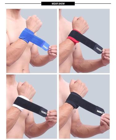 Buy KeuLEn 2 Pack Wrist Brace - Adjustable Compression Wraps for Fitness Tendonitis Carpal Tunnel & Arthritis Pain Relief (Black/Gray) - International Shipping Available - Buy Online on GoSupps.com
