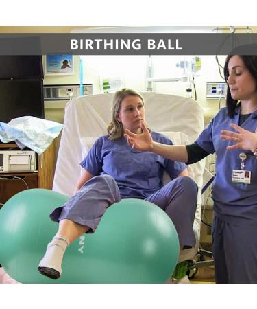 INPANY Peanut Ball - Anti Burst Exercise Ball for Labor, Birthing, Physical Therapy, Kids, Core Strength - Home & Gym Fitness with Pump - Green 39x20 - Buy Online on GoSupps.com