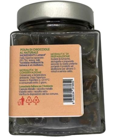Natural Snail Pulp: Elegance and Taste in Every Bite - Cherasco Method Snail Nut Gastronomic Excellence Made in Italy - Pack of 3 Portions - 280 g Square Vase with Silver Lid - Buy Online on GoSupps.com