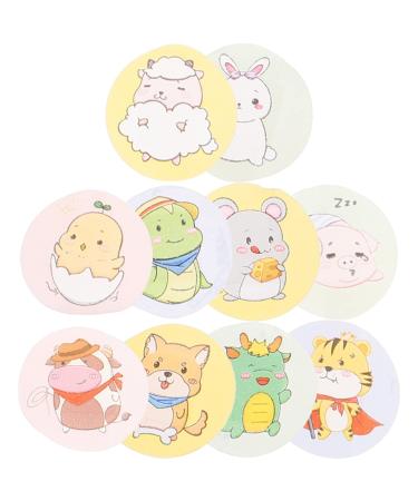 SEWACC 120pcs Stickers Round spot Bandages Round for Kids Round Bandages Medical Patch Baby Adhesive Bandages Child Round Sticker Cartoon pe
