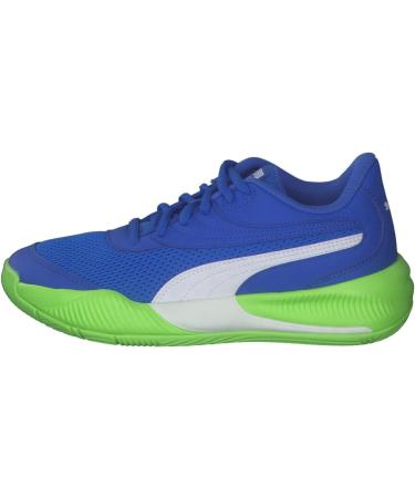 PUMA Unisex Kids Triple Jr Basketball Shoe - 37 EU - Bluemazing Green Glare | International Shipping Available - Buy Online on GoSupps.com
