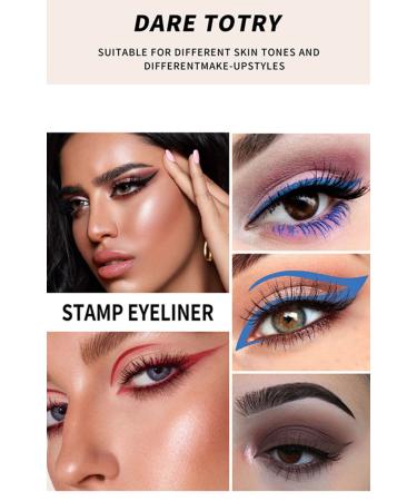 Go Ho Liquid Blue Eyeliner Stamp - Super Slim Wingliner for Cat Eyes - Long Lasting and Precise - 1 PC - Buy Online on GoSupps.com