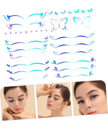 Healeved 30 Sheets Eyeliner Eye Makeup Stickers Temporary Eye Shadow Stickers Glitter Eye Shadow Flash Suit 1 count (Pack of 1) As Shownx5pcs - Buy Online on GoSupps.com