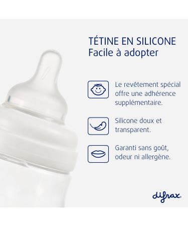 Difrax S Form Large Baby Bottle - 200 ml - Anti Colic 0-6 Months Baby Bottles Newborn and Up - Blue - 1 Pack of Baby Bottles - BPA Free - Buy Online on GoSupps.com