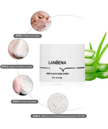 LANBENA Blackhead Remover Peel Off Mask - 1.05 Ounce - Buy Online on GoSupps.com
