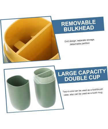 Beaupretty Travel Toothbrush Set - 2 Racchanters with Case & Cup for Outdoor Use | Ideal for International Travelers - Buy Online on GoSupps.com
