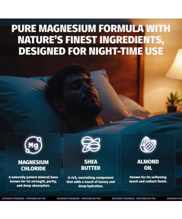 Coach Soak Nighttime Magnesium Body Butter Thick Cream with High Magnesium Concentration Soothes Muscles Overnight Shea Butter Almond Oil & Lavender Large Size (8oz) 8.01 Ounce (Pack of 1) - Buy Online on GoSupps.com