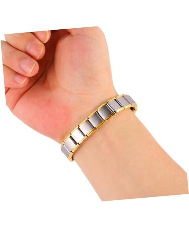 Buy 1pc Magnetic Bracelet for Carpal Tunnel Relief - Hematite Bangle & Stainless Steel Anklet Jewelry for Men - Buy Online on GoSupps.com