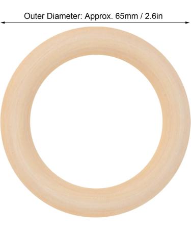 Wooden Teething Ring 65mm Blue - Safe Wood for Home Decor & Wedding - Natural Wood Rings - Buy Online on GoSupps.com