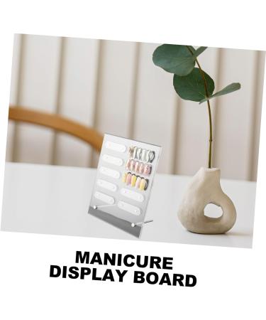 minkissy 1 Set Nail Display Board Nail Color Cards Nail Display Polish Board Salon Nail Color Board Diy Nail Practice Acrylic Display Risers Nail Art Display Tool Work Dropshipping 20x16cm Transparent 1 - Buy Online on GoSupps.com