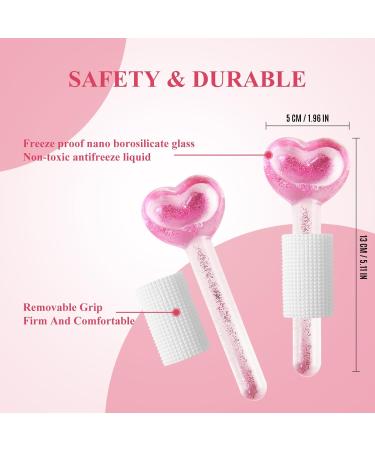 Heart-Shaped Ice Globes for Facials | Unique Skincare Tool Ideal Birthday Gift | Innovative Facial Massager - Purple - Buy Online on GoSupps.com