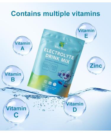 FARWIX Electrolyte Drink Mix Powder Zero Sugar Low Sodium Hydration Supplement for Fast Electrolyte Replenishment Supports Energy&Athletic Recovery 20 Travel Sachets - Buy Online on GoSupps.com