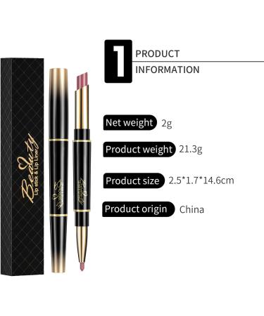 ChaneeHann 2-in-1 Lipstick & Lip Liner Set - Matte Waterproof Lip Liner Pencil and Lipstick Duo in Violet Shade for Girls - Buy Online on GoSupps.com