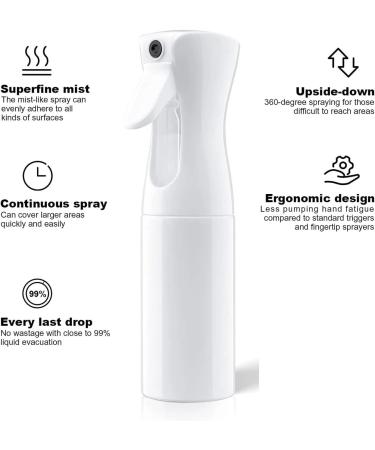Ultra Fine Continuous Hair Spray Bottle - 500ml Mister for Hairstyling Cleaning Pets & More | Essential Oil & Cooking Uses - Buy Online on GoSupps.com