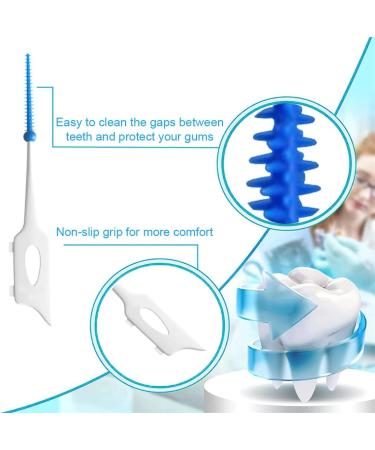 EIHI 100 Silicone Toothbrush & Interdental Brush Set - Portable Multi-Purpose Floss Tool for Effective Oral Care - Buy Online on GoSupps.com