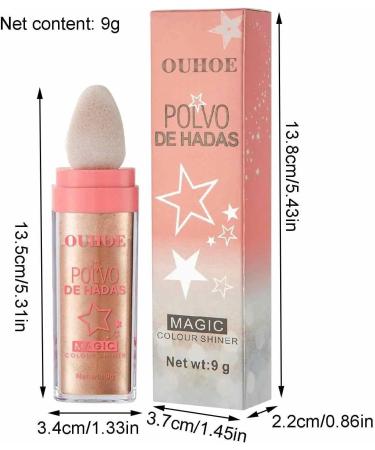 Face Powder - Body&Face Highlighter Powder Stick | Three-Dimensional Powder Makeup Brighten Makeup Blusher for Face&Body&Hair 9g Brown - Buy Online on GoSupps.com
