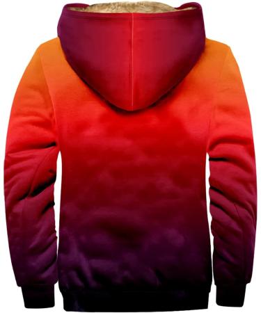 Hanxiulin Oversize Plush Jacket & Hoodie - Winter Coat for Men Windproof & Breathable 3XL Red Casual Fashion - Buy Online on GoSupps.com