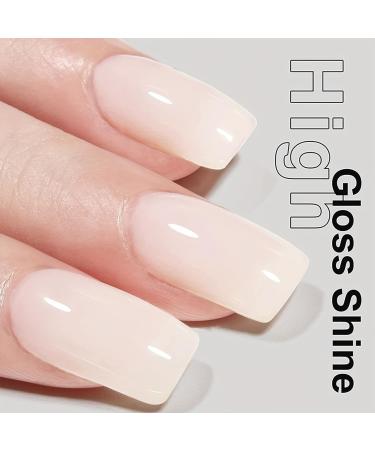 Milky White Gel Nail Polish - White Gel Nail Polish - French Manicure Gel Polish - High Glossy White Nail Varnish - Nude Color Translucent Nail Gel Soak Off UV LED Nail Lamp - Buy Online on GoSupps.com