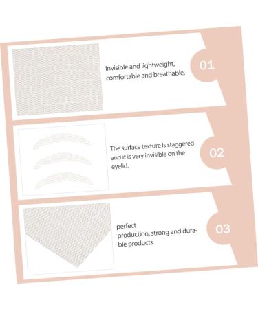 Balacoo 16pcs Lace Double Eyelid Sticker Mesh Tape Lace Mesh Eyelid Tape Waterproof Eyelid Tapes Water Proof 2.8x0.4x0.1cm Yellow - Buy Online on GoSupps.com