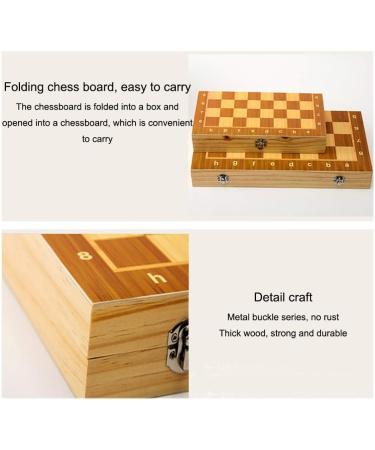 Wooden Magnetic Chess Set Wooden Set with Folding Wooden Chessboard Chess Set (Size : Xl-39cm) (XL) - Buy Online on GoSupps.com