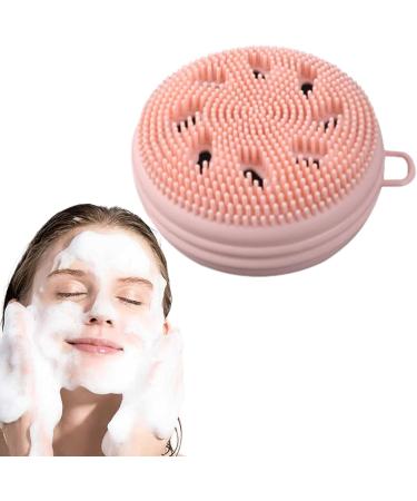 Silicone Facial Scrubber | Super Soft Facial Cleansing Brush with Soft Bristles - Exfoliator Brush for Cleansing Exfoliator and Massaging Face Skincare Buogint Pink - Buy Online on GoSupps.com