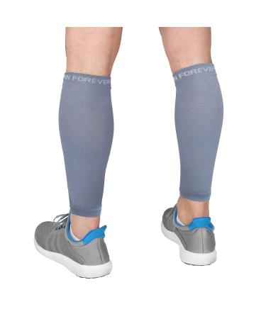 Waden compression stockings for men and women-leg compression cuff-footless compression stockings for shin rail and varicose veins gray S