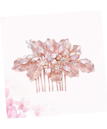 Ipetboom Floral Hair Comb Wedding Hair Comb Bridal Hair Comb Hair Combs Decorative Hair Comb Clip Wedding Head Jewelry Peral Hair Comb Side Hair Comb Bridal Tiara Accessories Bride Crystal - Buy Online on GoSupps.com