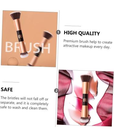 DOITOOL 1pc Double-ended Makeup Brush Wooden Beauty Products Face Miss - Buy Online on GoSupps.com