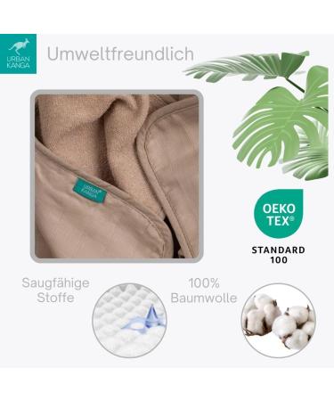 Urban Kanga Hooded Baby Towel | Double-Sided 100% Cotton Muslin | Oeko-Tex Certified | International Shipping - Buy Online on GoSupps.com