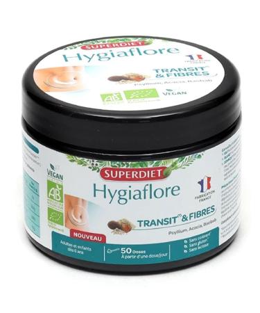 SUPERDIET HYGIAFLORE TRANSIT BAOBAB ORGANIC Transit & Fibers Herbal Medicine Made in France 184 g jar