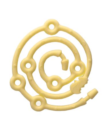 Buy Adjustable Soft Silicone Pacifier Holder for Babies - Washable & Reusable Teething Ring Toy Attachment (Yellow) - Best for Teething Relief - Buy Online on GoSupps.com