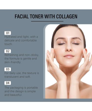 Collagen Facial Toner - Gentle Nourishing Hydrating Daily Skincare Specially Designed To Boost Skin Radiance(3PCS) - Buy Online on GoSupps.com