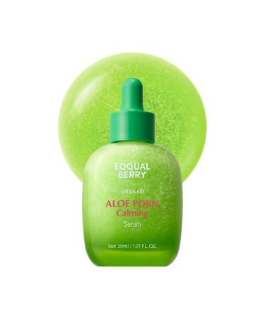 EQQUALBERRY Aloe PDRN Calming Smoothie Serum Soothing Korean Skin Care for Sensitive Skin Cica & Aloe for Repair Hydrating & Radiant Glow Non-Comedogenic (1.01oz / 30ml)