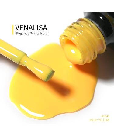 Venalisa 12ml Milky Yellow Gel Nail Polish - Soak Off UV LED Natural Nail Art Manicure - French Gift 0.43oz - Buy Online on GoSupps.com
