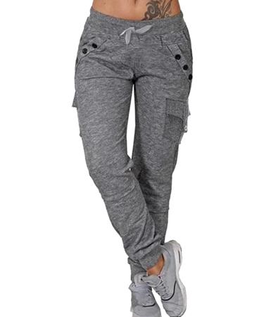 Women's GUSOP Soft & Comfortable Joggers | Solid Color Lounge Pants for Outdoor Sports | Loose Fit & Stylish B_b Large - Buy Online on GoSupps.com