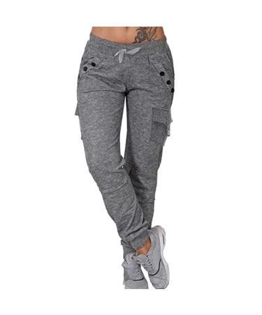 GUSOP Joggers For Women Women's Soft And Comfortable Solid Color Lounge Pants Loose Fit Jogging Pants For Outdoor Sports B_b Large