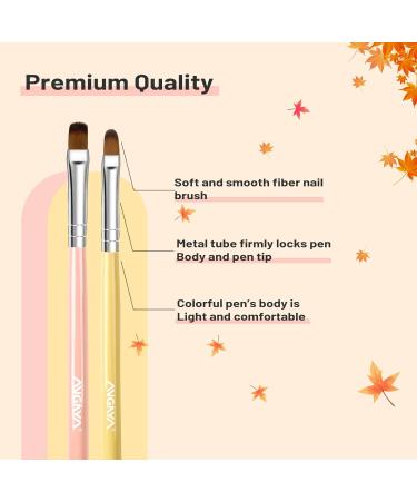 ANGNYA 7Pcs Nail Art Brush Set - Gel Nail Brushes for Nail Art Design and Painting - Ideal for Poly Gel and Acrylic Application - 7 Colors Available - Buy Online on GoSupps.com