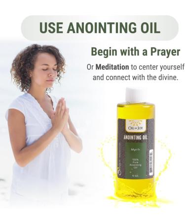 Anointing Oil Myrrh 4 Oz - Holy Oil for Prayers Church Ceremonies & Home Blessings | Symbolizes Grace & Peace - Buy Online on GoSupps.com