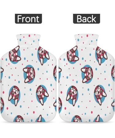 Funny 2L Heat Bottle with Fluffy Cover - Large Capacity Dog Water Bag for Cozy Nights & Pain Relief (Neck Back Shoulders) - Buy Online on GoSupps.com