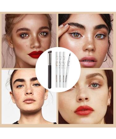 Cerioll Freckles pen freckle pen freckles makeup pen natural lifelike fake freckles makeup pen faux freckles makeup pen waterproof freckle pen light brown + natural coffee + chestnut + dark brown - Buy Online on GoSupps.com