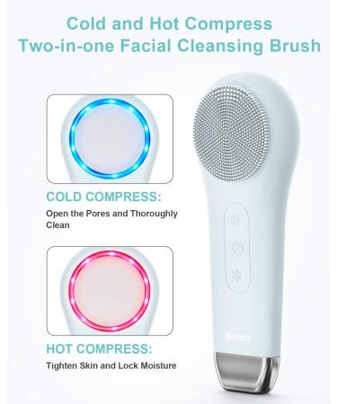 EZBASICS Rechargeable Facial Cleansing Brush - Waterproof Silicone Face Scrubber for Men & Women - Electric Exfoliating Brush for Cleansing and Exfoliating - Violet - Buy Online on GoSupps.com