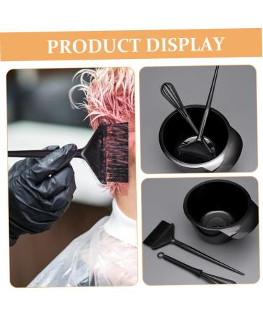 iplusmile Kit Teinture Capillaire 3 Pi ces Bol Pinceau et B tonnet M langeur Noir pour Salon de Coiffure Usage Maison Soin Cheveux Coloration Uniforme - Buy Online on GoSupps.com