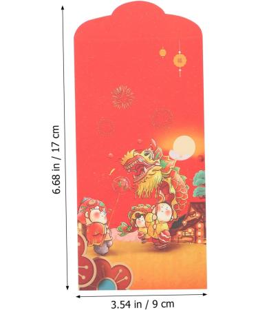 CAXUSD 20pcs Red Envelope Bag Pocket Wallet Lucky Money Pockets Red Lucky Money Pocket Spring Festival Year Red Envelopes Zodiac Hong Bao Bling Purse Paper Wedding China Xc04 - Buy Online on GoSupps.com