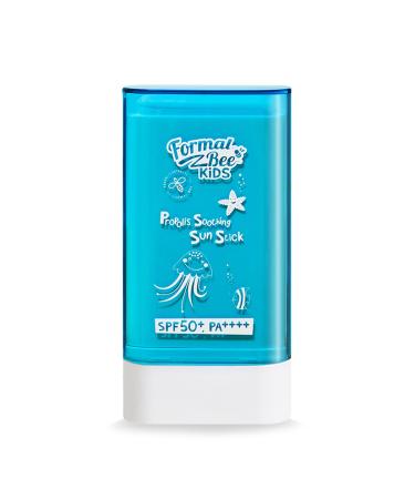 Formal Bee Kids Propolis Soothing Sun Stick SPF50+ 100% Physical Ingredients Water Resistant Hypoallergenic for Sensitive Skin 0.67 oz.